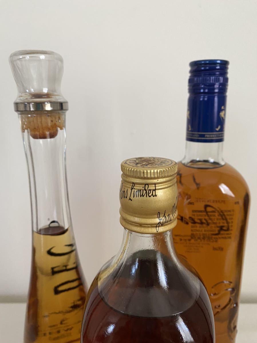 ジョニーウォーカー 黒 クエスト デコ 760ml～350ml 3本セット 未開栓