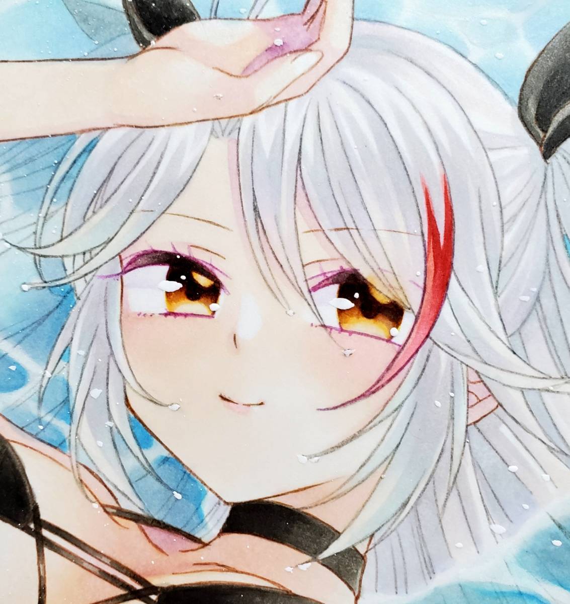 同人イラスト アズールレーン プリンツ オイゲン 水着 原画 B5 手描きイラスト 売買されたオークション情報 Yahooの商品情報をアーカイブ公開 オークファン Aucfan Com