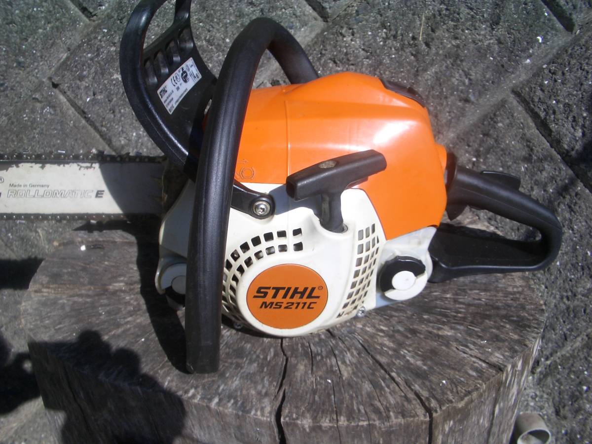  Stihl スチール MS211C 35.2cc チェンソー バー40cm(チェーンソー)｜売買されたオークション情報、yahooの商品情報をアーカイブ公開 - オークファン 木工用