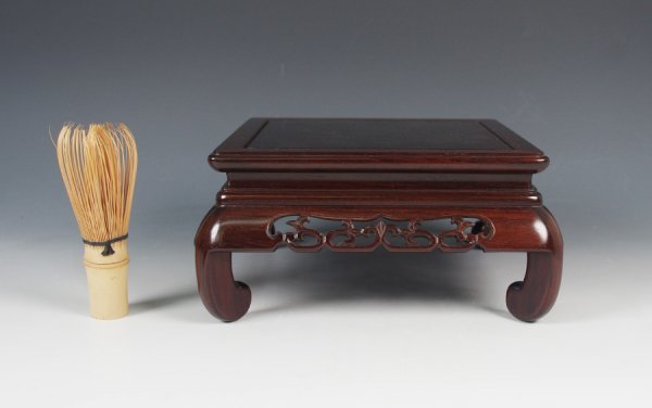 新作登場，お買い得】 指物師 吉勝 作 紫檀四足卓 伝統工芸品 大阪唐木指物
