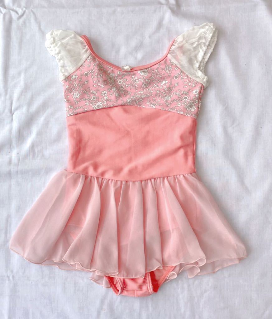 新品 チャコット FREED バレエ BALLET★13，200円 スカート付パフスリーブレオタード ピンク 120k チャコット フリード