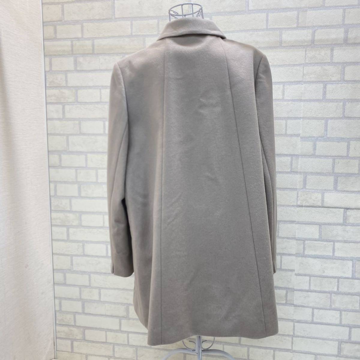 美品 サンアノン コート カシミヤ10% 毛90% San Anon レディース LL(XL 
