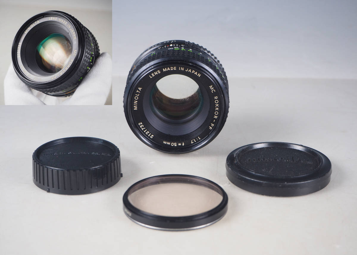 bj37_ミノルタ minolta MC ROKKOR-PF 1:1.7 f=50mm フィルター付(ミノルタ)｜売買されたオークション情報 ...