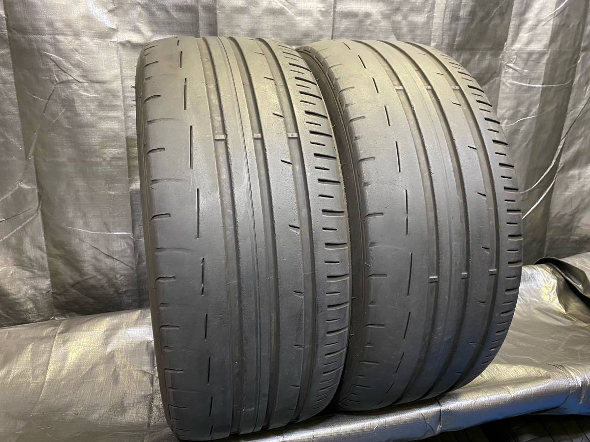 バリ溝 ダンロップ 245/40R19 SPORT MAXX RT2 2本セット 夏タイヤ 中古