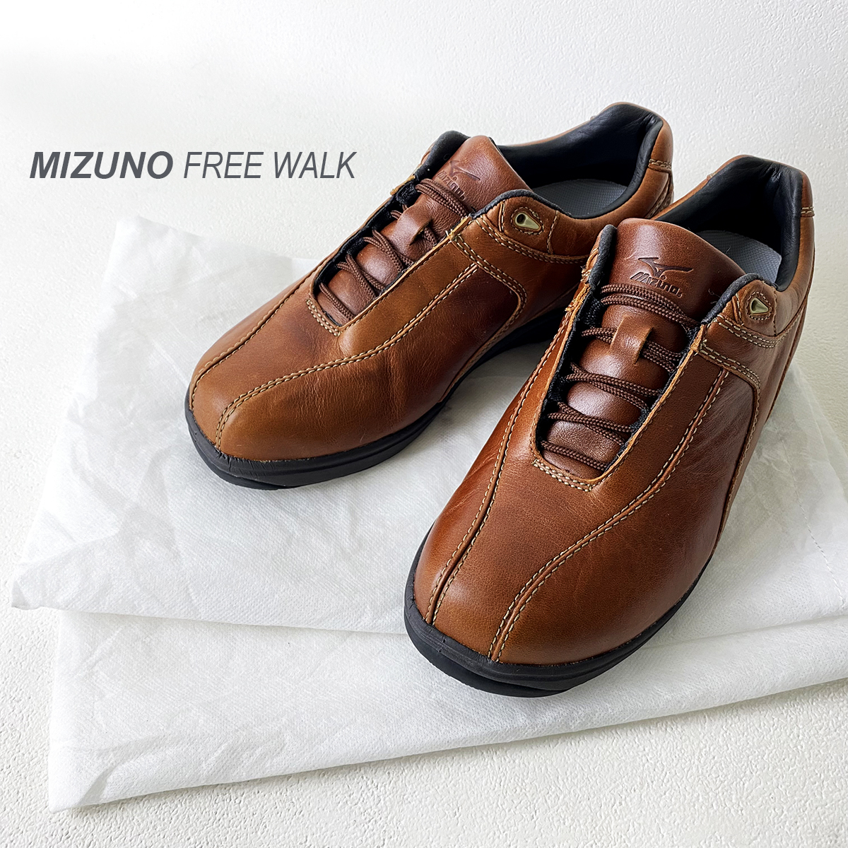 未使用 美品 ミズノ MIZUNO FREEWALK X10 フリー ウォーク ウォーキング シューズ 約24cm レザー ICE TOUCH 接触涼感 素材 靴 スニーカー ミズノ MIZUNO ウォーキングシューズ フリマアプリ ローズ Mizuno