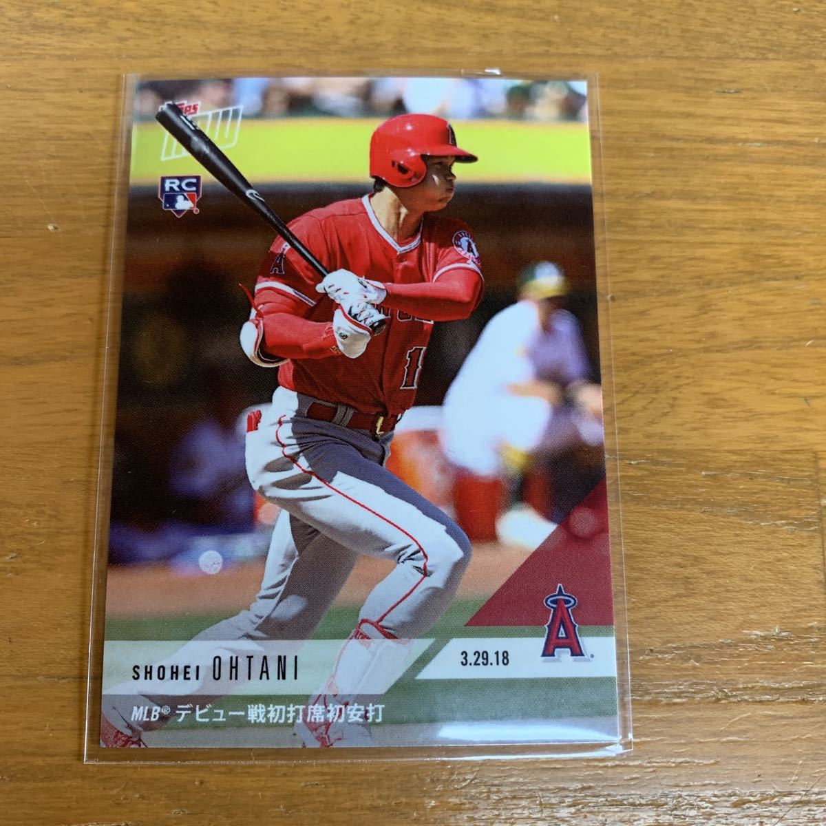 希少 大谷翔平 カード エンゼルスデビュー戦初打席初安打 Topps Rookie 
