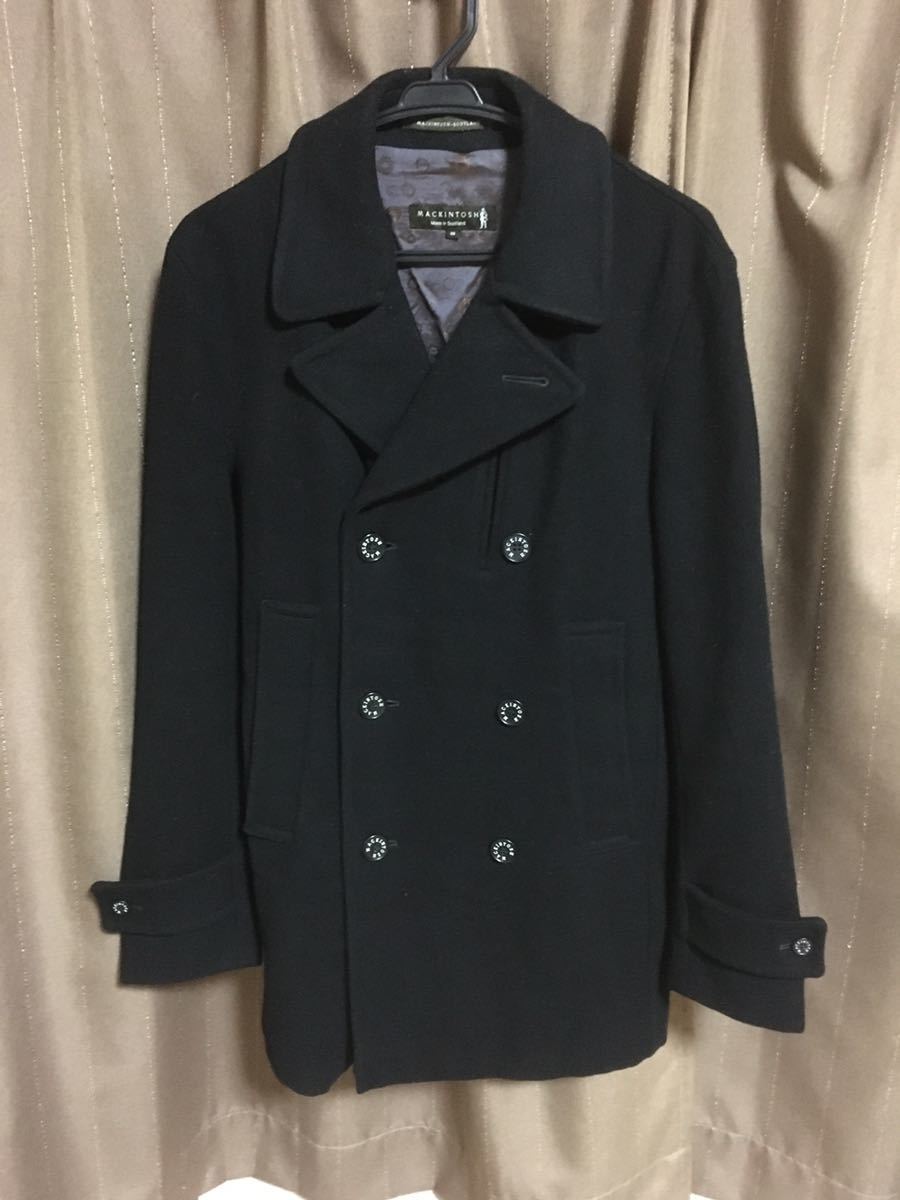 MACKINTOSH マッキントッシュ ウールピーコート 総裏地 黒 イギリス製 