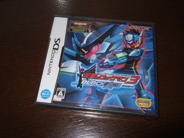 新品 送料無料 未開封 ニンテンドーDS ソフト 流星のロックマン3 ブラックエース BLACK ACE 限定ホワイトカード CAPCOM NINTENDO ROCKMAN