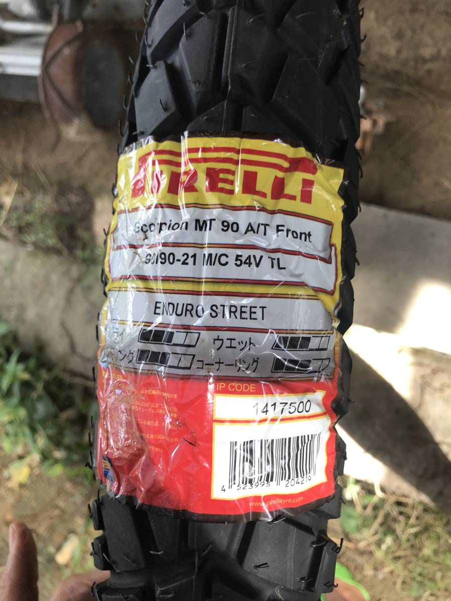 ☆★☆ HOT，高品質 PIRELLI ピレリ 90/90-21 SCORPION MT90 FRONT