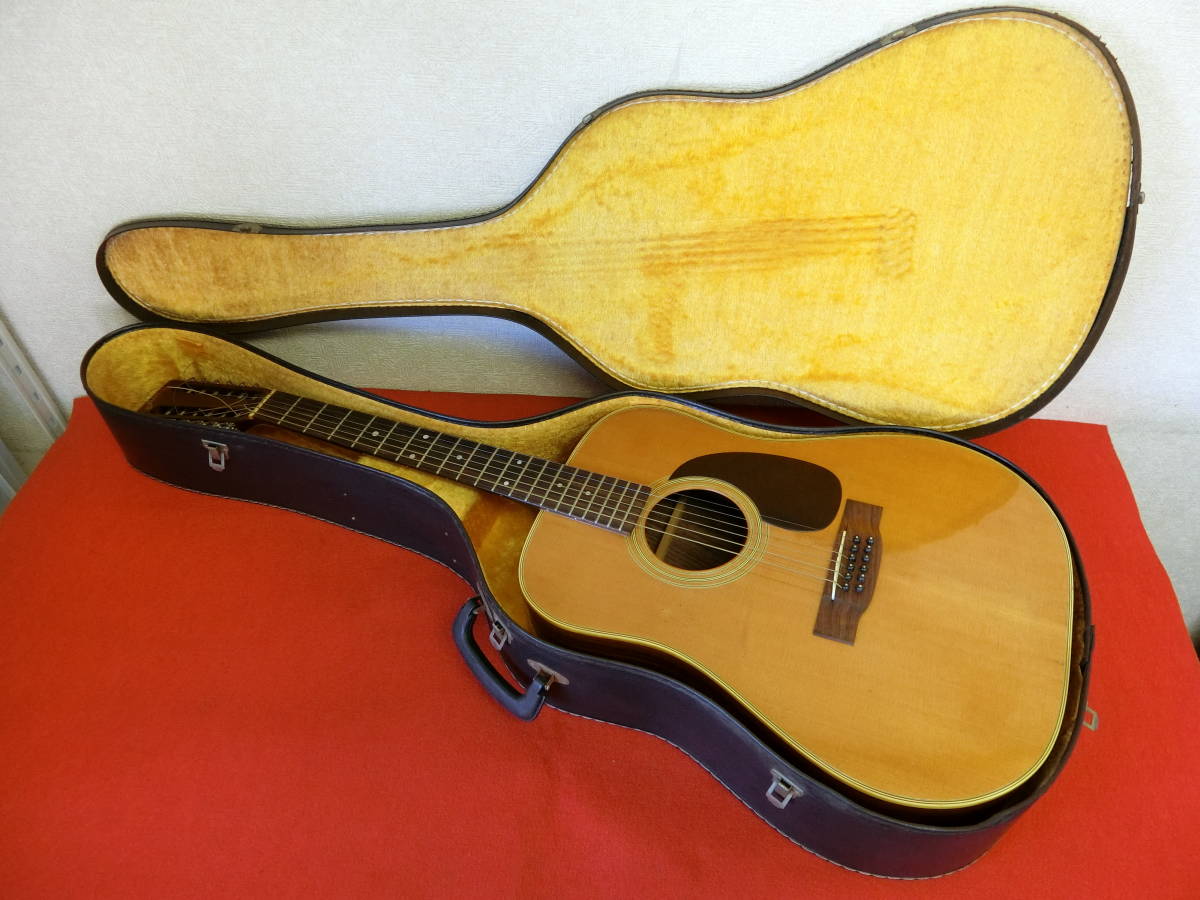 gumbo 12弦? 型式不明 アコースティックギター 40407 ハードケース付き 中古 ジャンク品 管理ZI-170