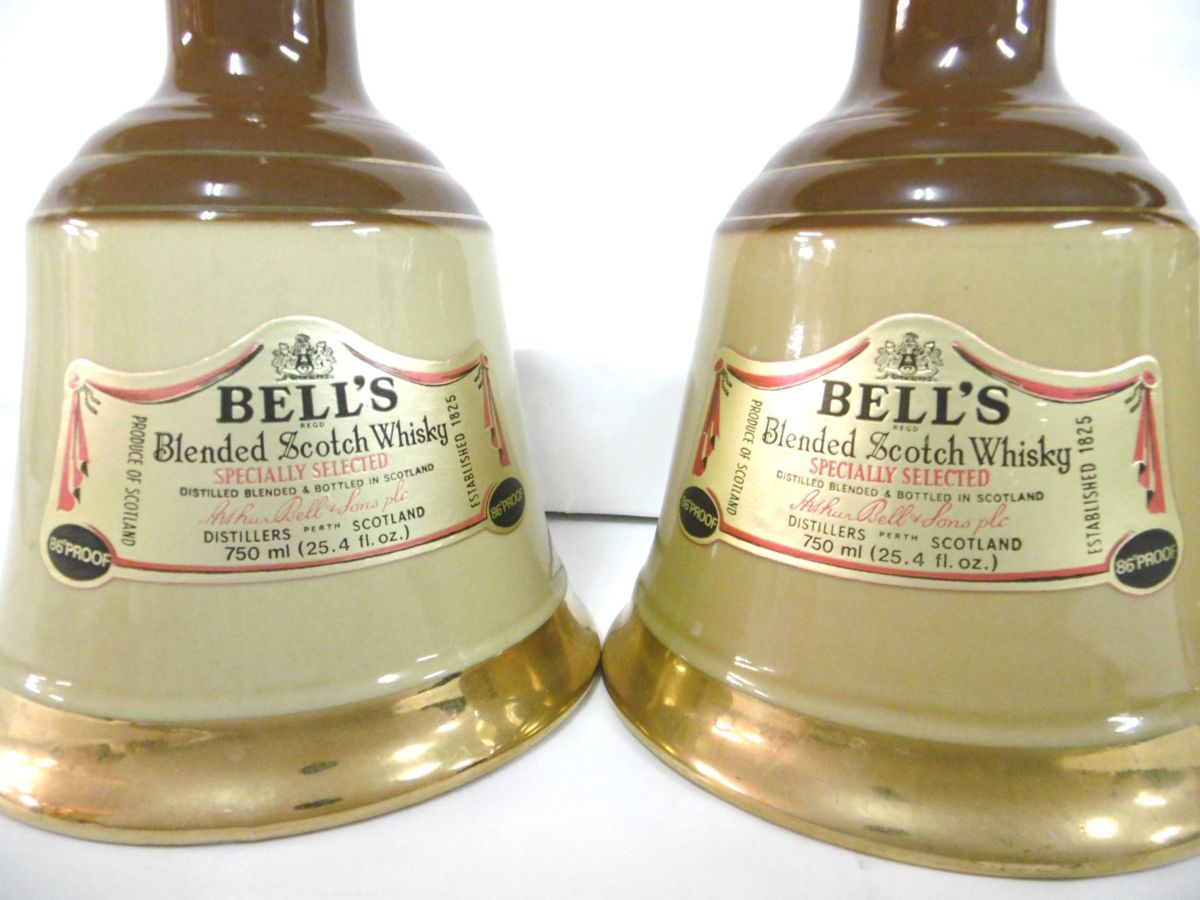 未開栓BELL'S ウイスキー 3本セット ベル型ボトル BELL'S スコッチ