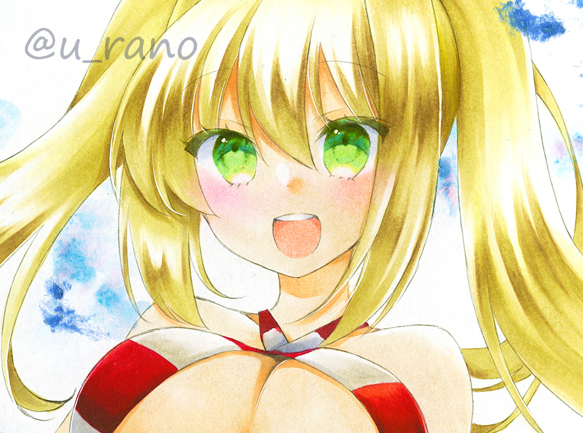 手描き オリジナル イラスト B5サイズ「女子高生 カラーVer①」
