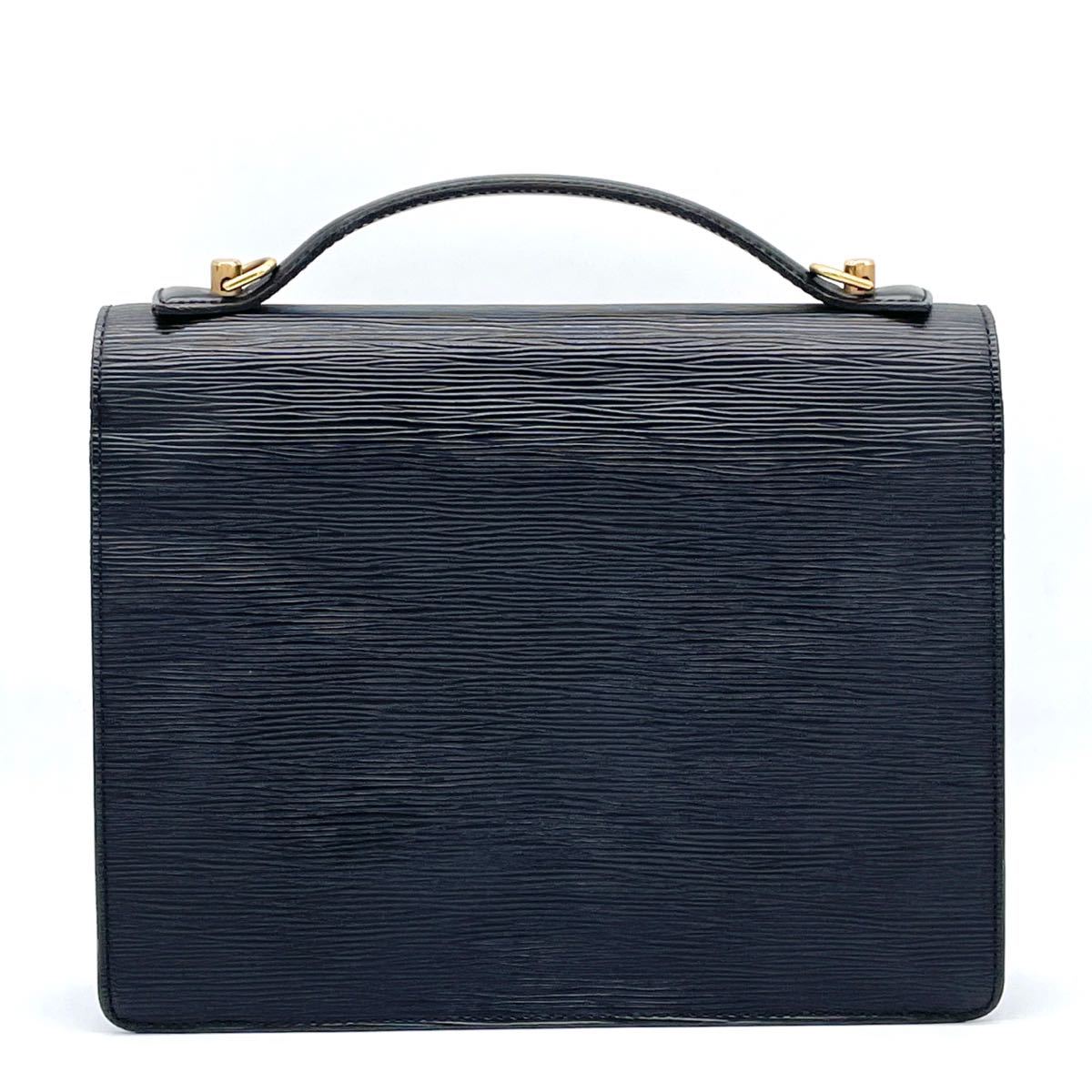 1円 LOUIS VUITTON ルイヴィトン エピ ノワール モンソー 2way 1円 LOUIS VUITTON ルイヴィトン エピ ノワール モンソー 2way