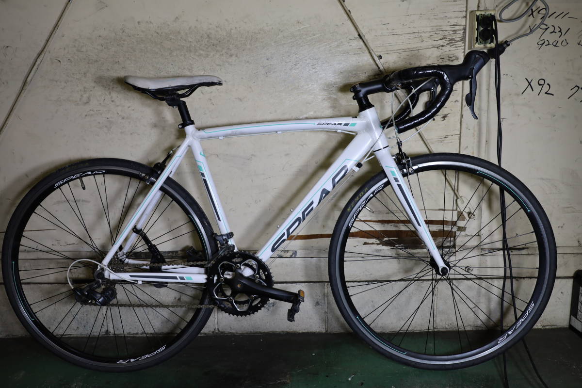 良品！SPEAR（スペア）700C アルミ 510mm 2X8S(シマノCLARIS) ロード