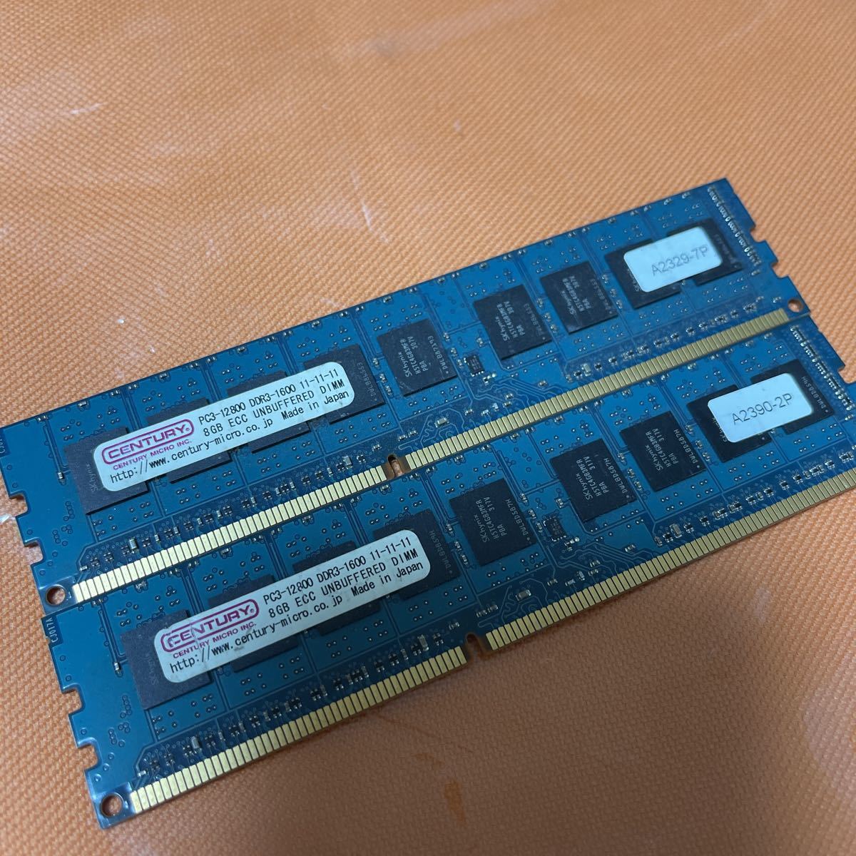 メモリー CENTURY PC3 12800 DDR3-1600 96G ECC DIMM メモリー CENTURY PC3 12800 DDR3-1600 96G ECC DIMM A-Tech Server