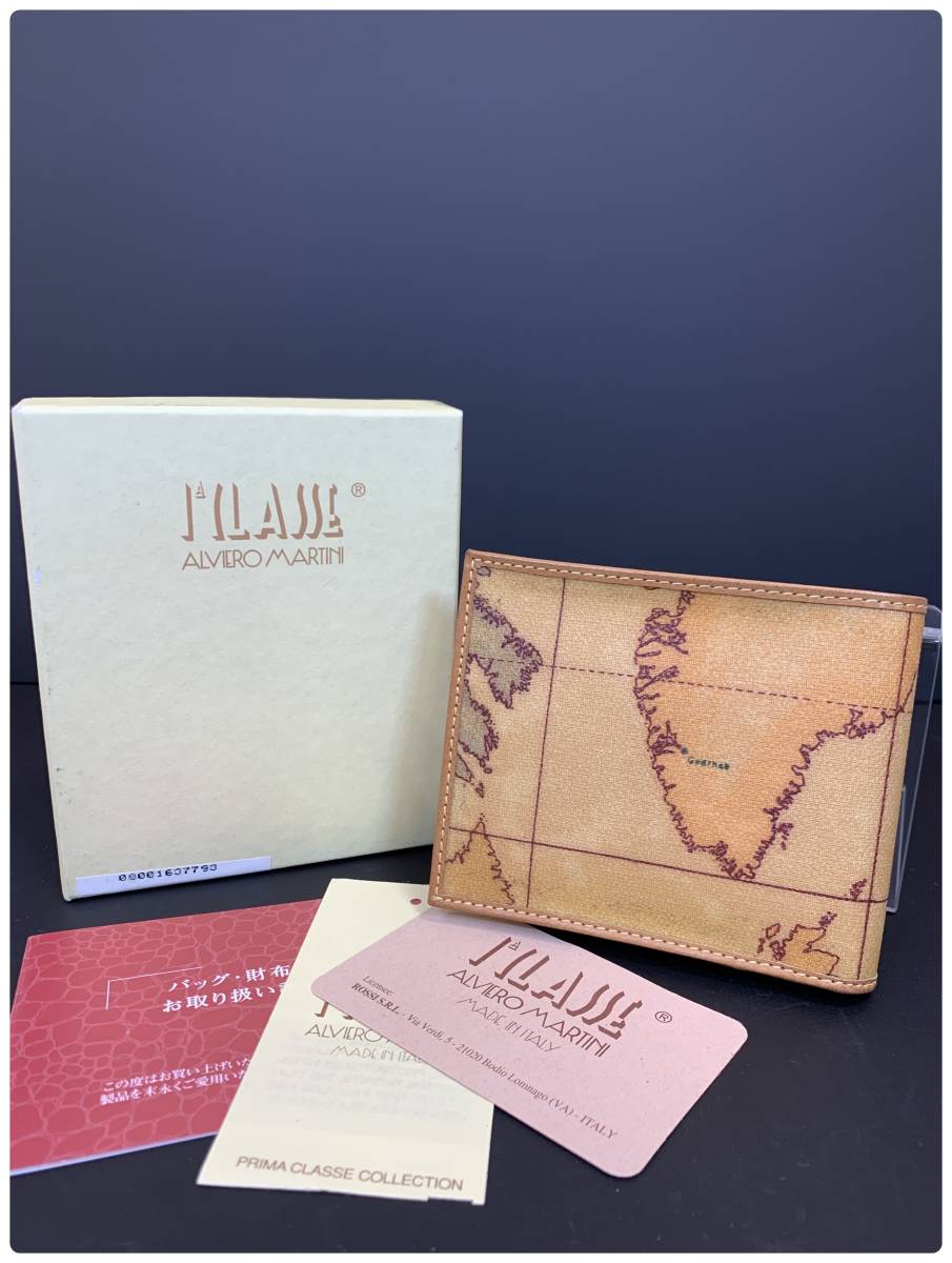 PRIMA CLASSE◇PORTAFOGLIO DONNA/Ｌ字ファスナー/長財布/-/地図柄/箱有 Alviero Martini 【公式通販】 財布  ALVERO MARTNI   I'CLASSE