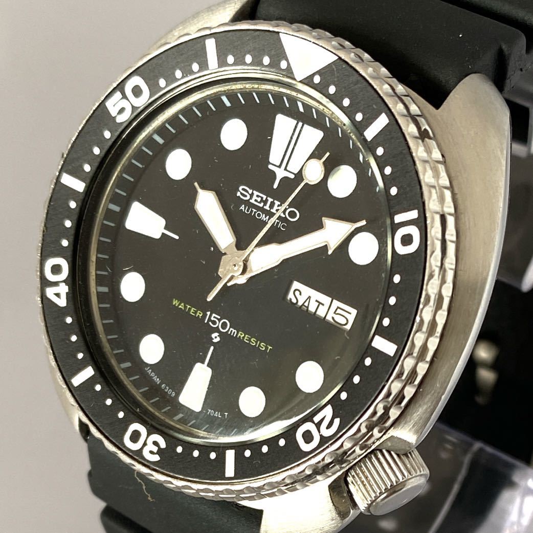 1980年代 6309-7049 SEIKO ダイバーウォッチ デイデイト 自動巻き 