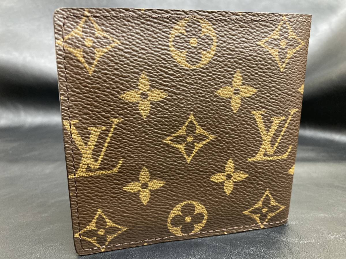 美品】VUITTON ルイ ヴィトン モノグラム ポルトフォイユ マルコ 2つ折 