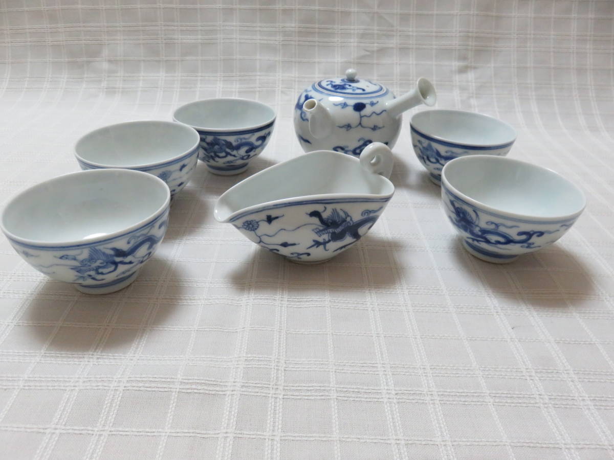 ○煎茶器揃○急須・湯冷まし・湯呑○煎茶道具・茶道具・お茶○M48 湯冷まし