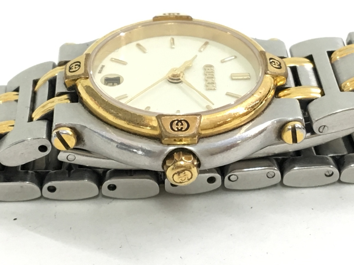 GUCCI デイト 腕時計 9000M ボーイズ 9000L コンビ 稼働 - by デイトの