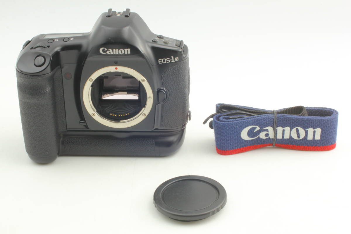 【動作品】キヤノン CANON EOS-1N DP 良品】Canon EOS-1N DP 35mm Film SLR Camera Body & BP-E1 with strap