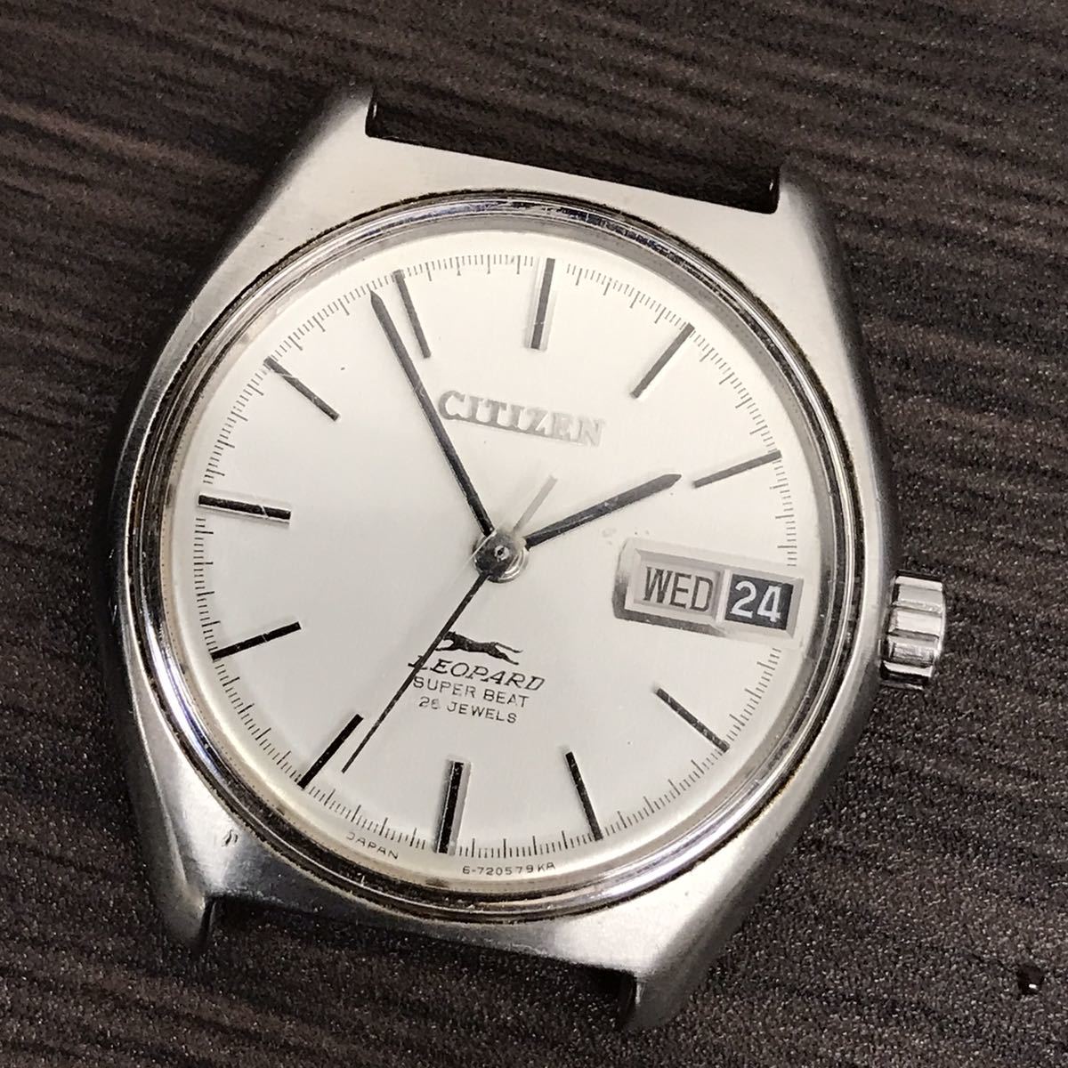 C22】一応稼働☆100円スタ☆Citizen/シチズン レオパード デイデイト 4 