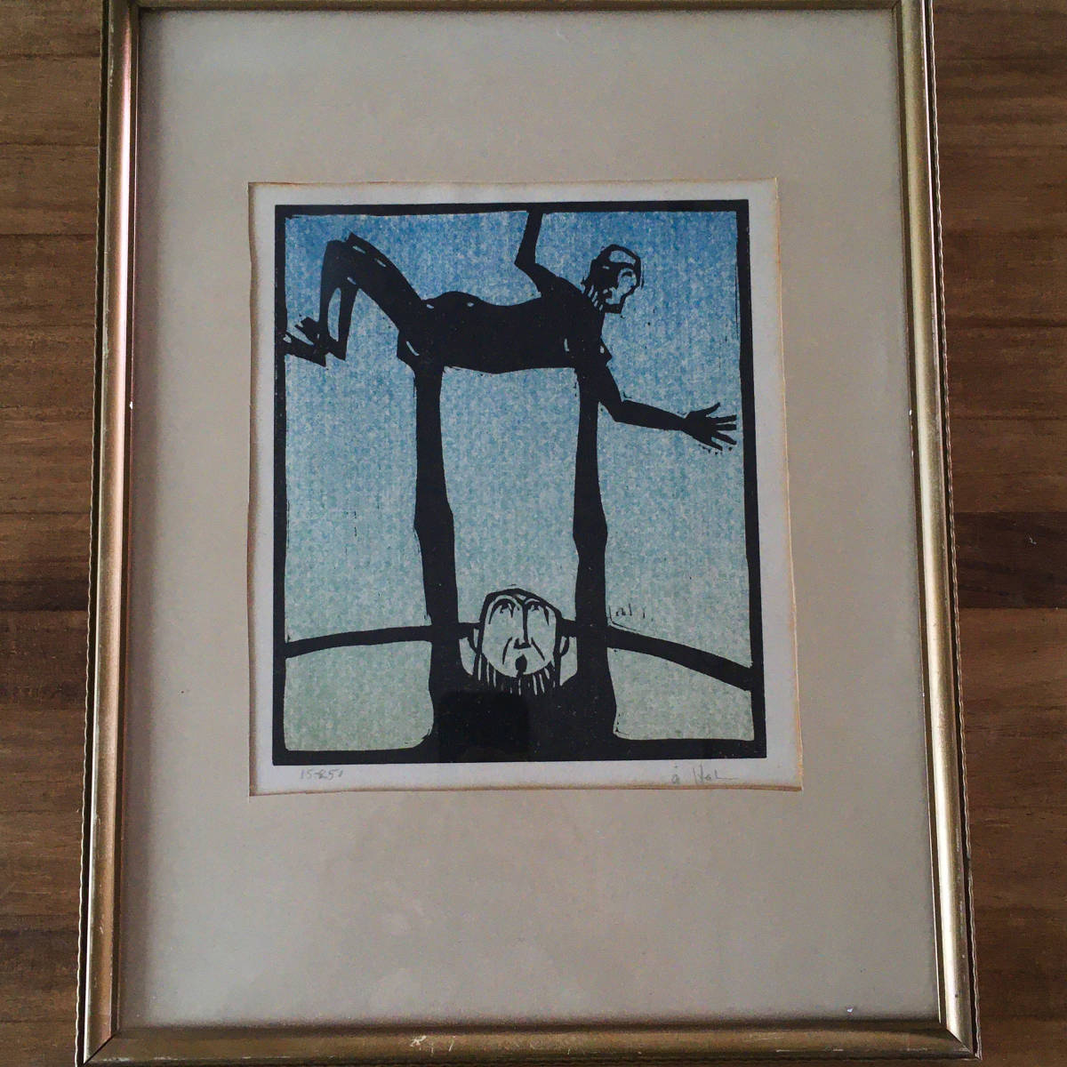 版画 Ake Holm Lithograph #218 Noak far modell 版画】Åke Holm 版画 Ake Holm Lithograph #218 Noak far modell 版画