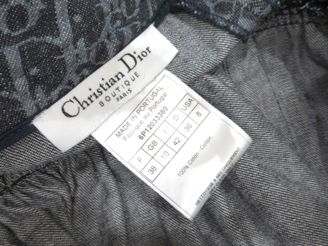 クリスチャン ディオール Christian Dior スカート トロッター デニム