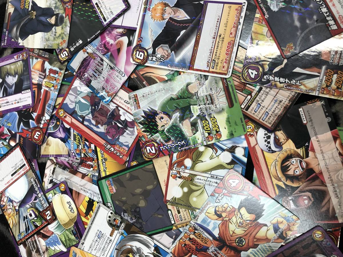 ミラクルバトルカードダス トレカ カード 140枚以上 まとめ売り ワンピース ドラゴンボール Naruto 銀魂 Bleach ハンターハンター ミラクルバトルカードダス 売買されたオークション情報 Yahooの商品情報をアーカイブ公開 オークファン Aucfan Com