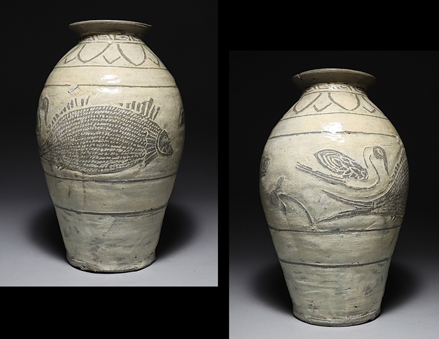 李朝白磁 七宝透かし 筆筒 朝鮮美術 李朝時代 文房具 文房四宝 高麗