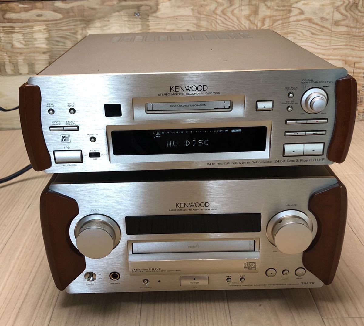 KENWOOD ケンウッド DMF-7003 ラジオ・コンポ MDレコーダー CD