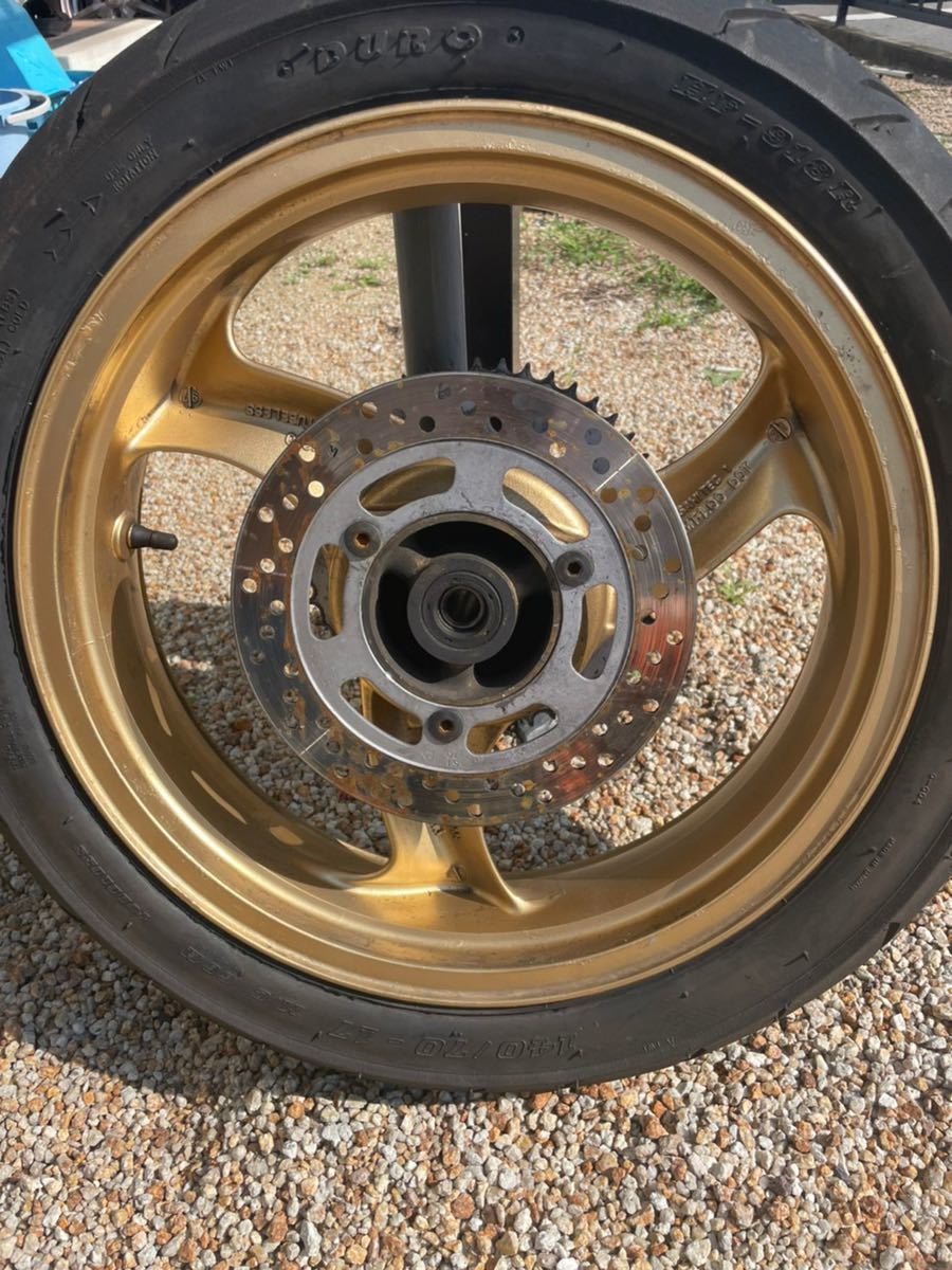 バイク バリオス フロント純正ホイール、ZXR250純正リアホイール