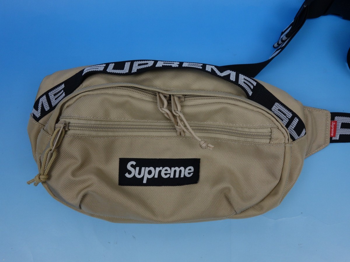 購入時の納品書あり 本物 美品 Supreme シュプリーム 18SS Waist Bag 