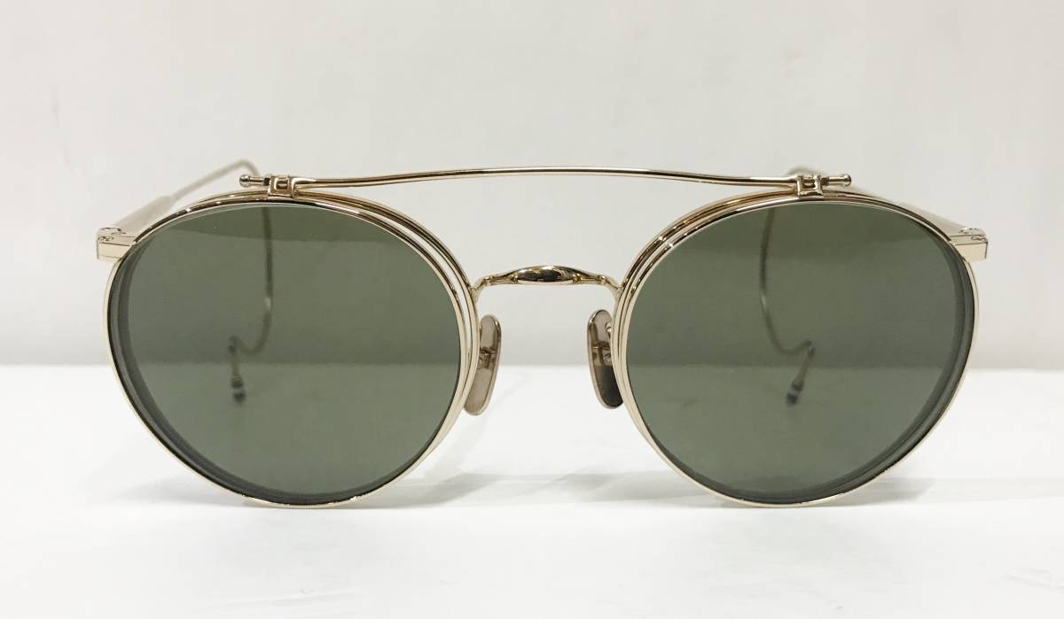 新品同様 THOM BROWNE トムブラウン TB-002B-T-52 フリップアップ  