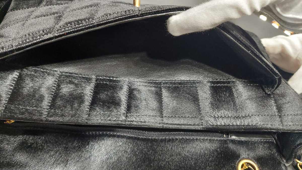 シャネル CHANEL チョコバー Wチェーン ショルダーバッグ ココマーク 