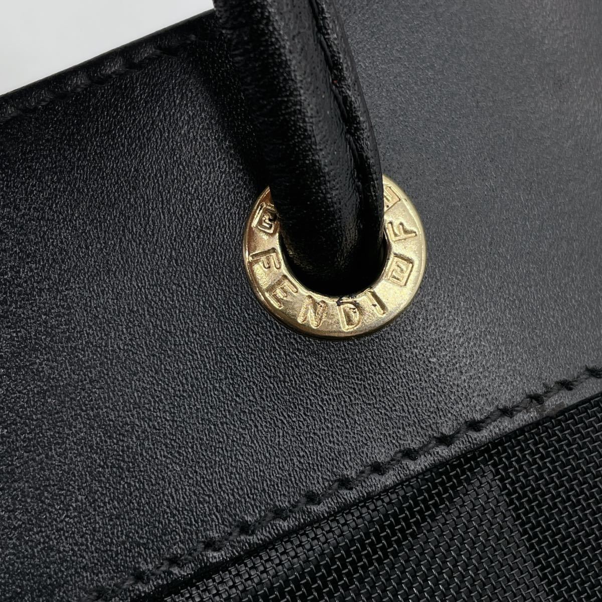 1円～ 極美品 FENDI フェンディ メッシュ トート ショルダーバッグ 