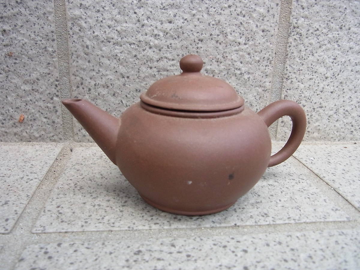 希少 紫砂提梁壺 南瓜意匠 彫刻細工 茶道具 煎茶道具 古美術 唐物 茶器 茶器 紫砂壷 陳鳴遠 在銘 柑橘提梁壺 急須常滑 茶壷