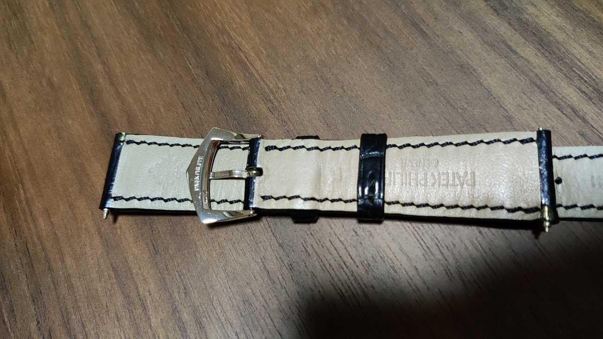 パテックフィリップ 純正ストラップ 純正K18ホワイトゴールド製尾錠