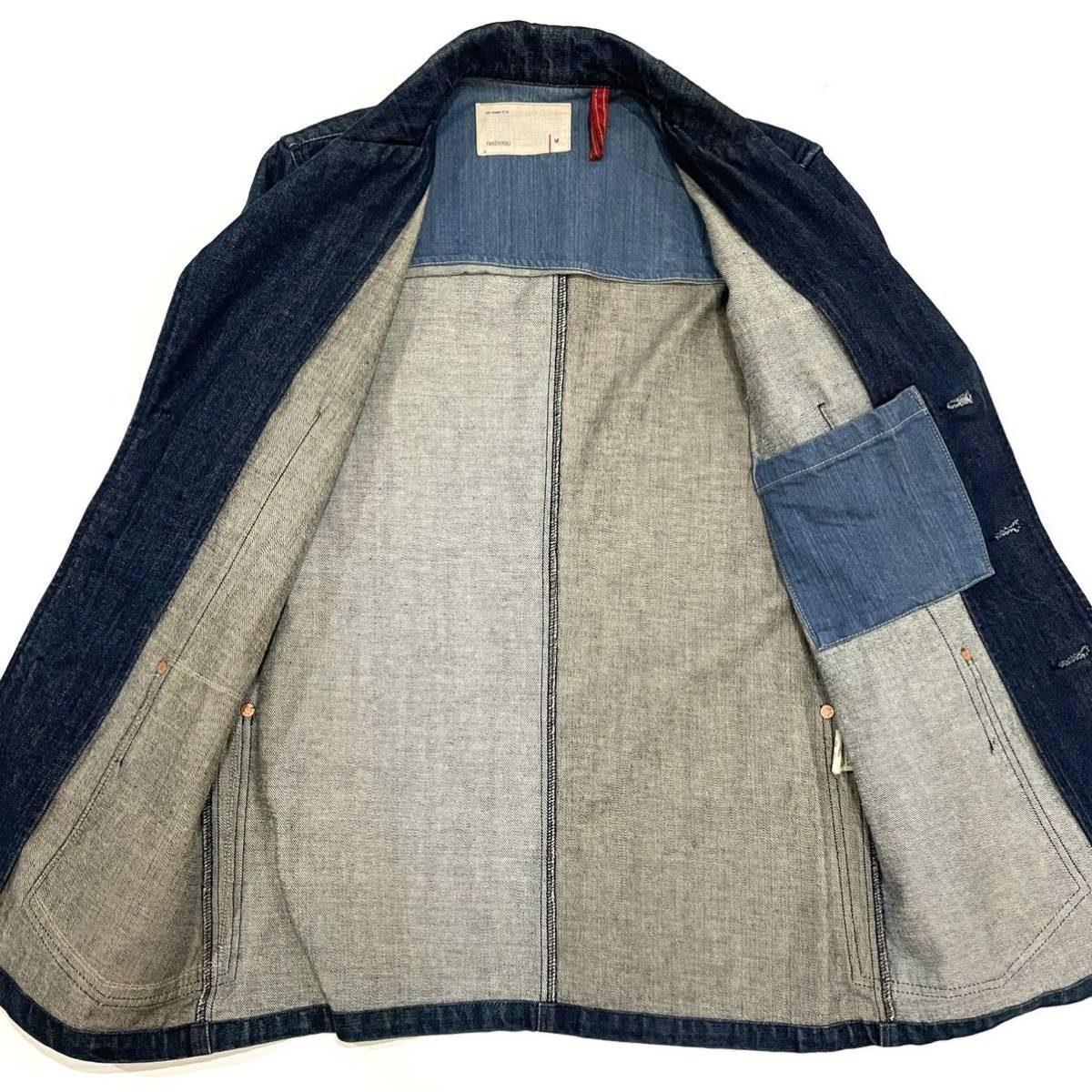 美品 Levis redloop リメイク 加工 3B テーラード デニム ジャケット(M 