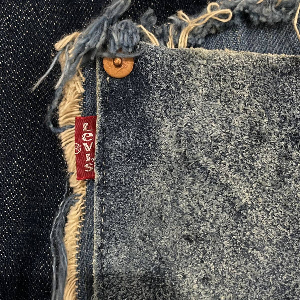 美品 Levis redloop リメイク 加工 3B テーラード デニム ジャケット(M 