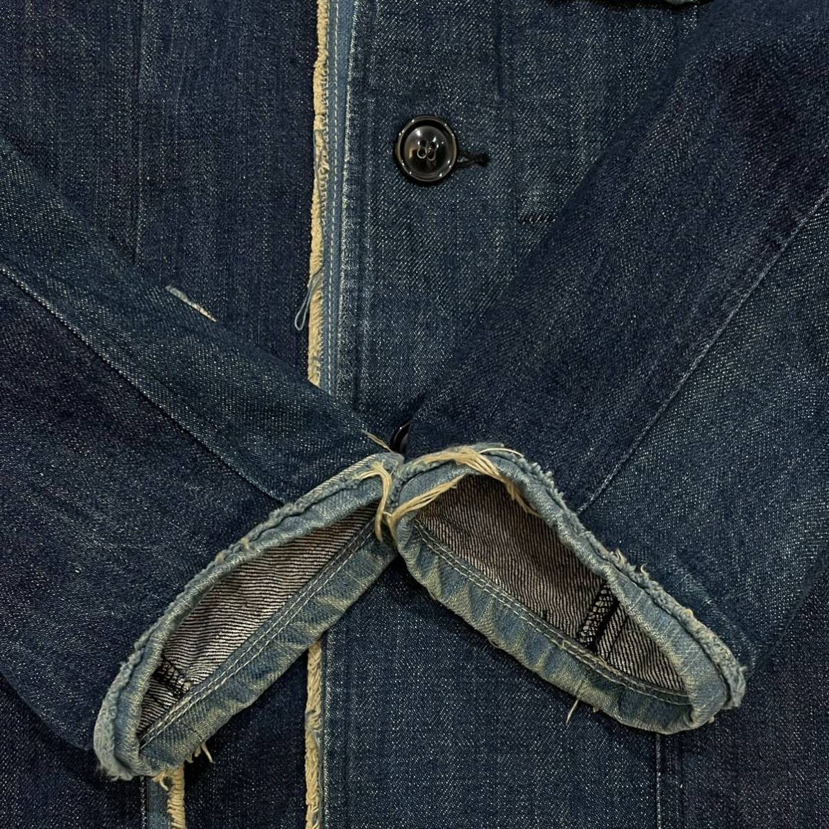 美品 Levis redloop リメイク 加工 3B テーラード デニム ジャケット(M 