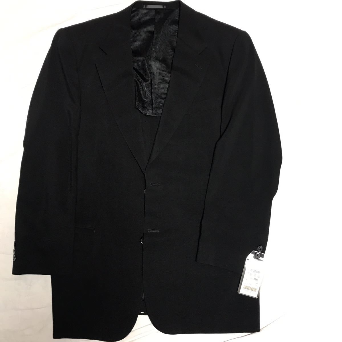 安い　夏物　新品　未使用　タグ付き　礼服　シングルスーツ　上下セット　サイズ3L(AB8) センターベンツ　1タック アジャスター付き メンズ 礼服 喪服 洋服の青山YA体 夏用礼服 (サテン