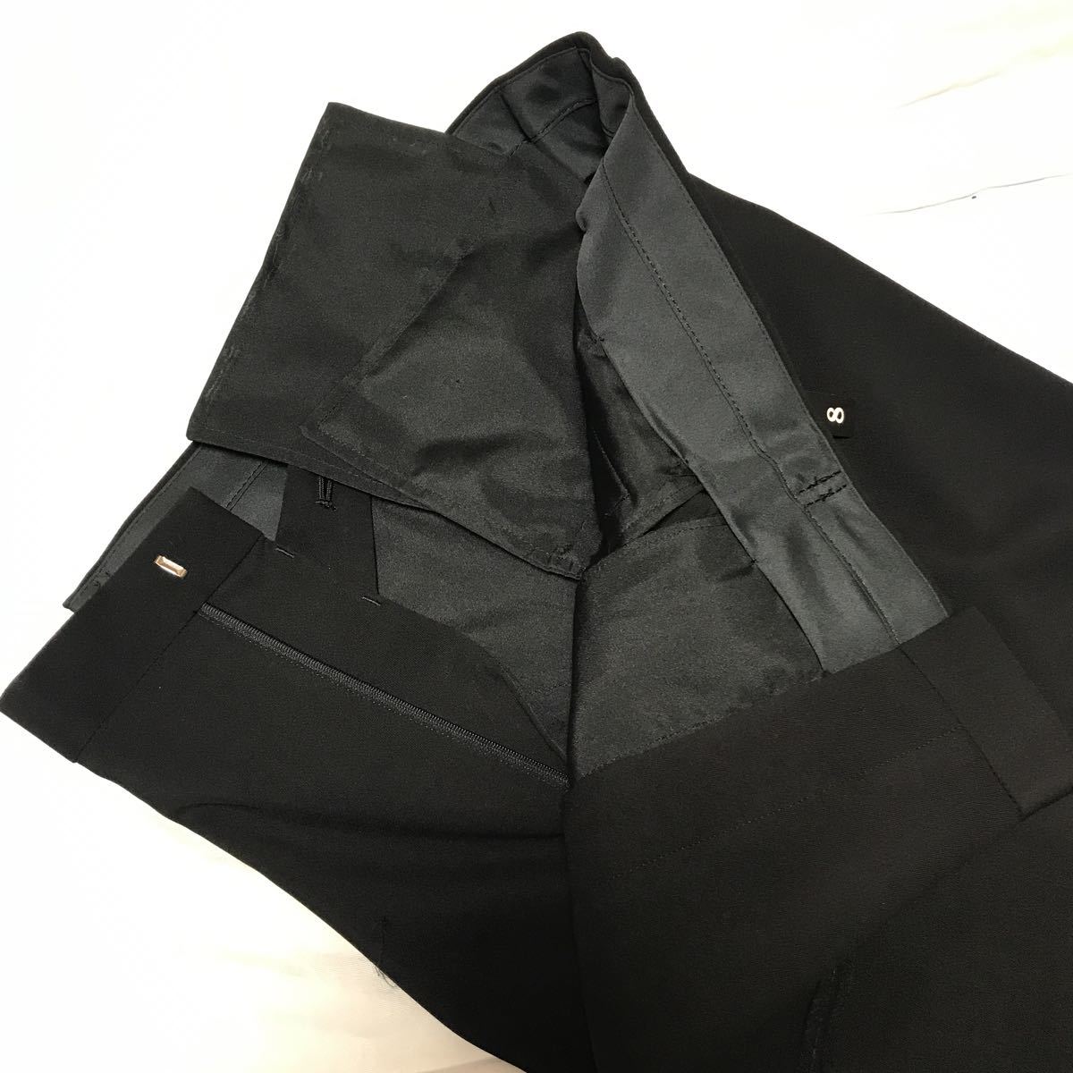 安い　夏物　新品　未使用　タグ付き　礼服　シングルスーツ　上下セット　サイズ3L(AB8) センターベンツ　1タック アジャスター付き メンズ 礼服 喪服 洋服の青山YA体 夏用礼服 (サテン