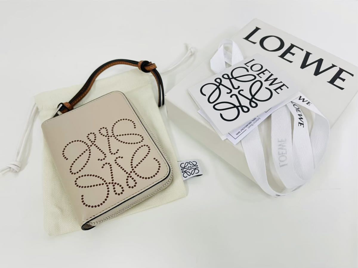 極美品】ロエベ LOEWE 財布 コンパクト ジップ コインケース 