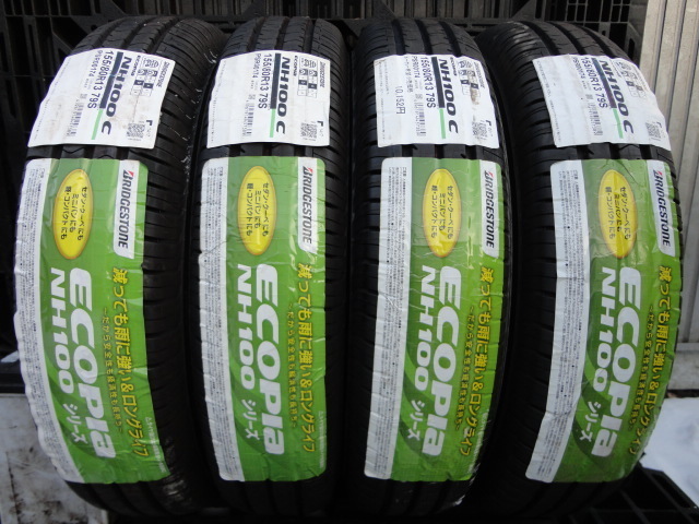 ★9699 ◇ 2019年製　新品 ブリヂストン ECOPIA NH100C 155/80R13 4本 2019年製