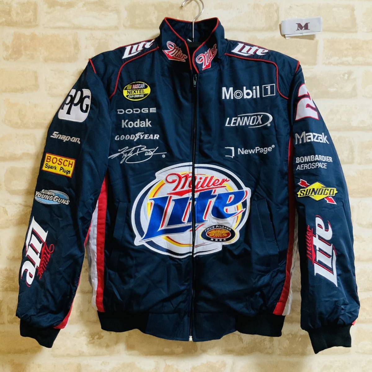 ミラーライト　レーシングジャケット　Mサイズ　Miller lite ブルゾン 