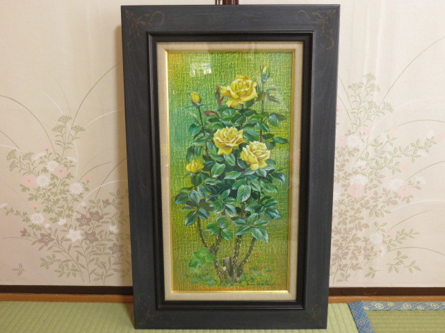 八木道夫 花の絵 油彩画 金色のフレーム 八木道夫 花の絵 油彩画 金色のフレーム 八木道夫 作品紹介 | 日本