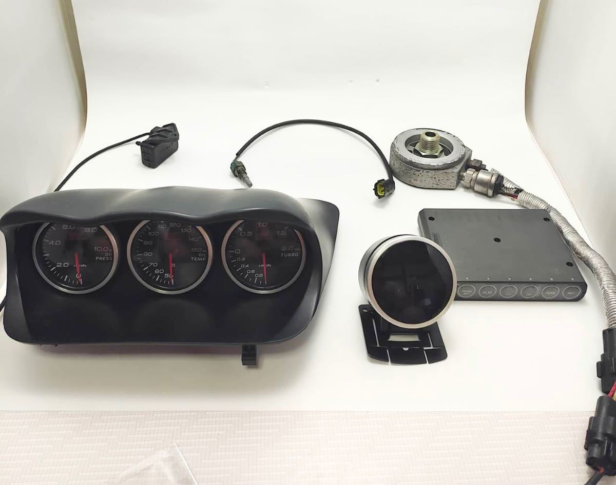 インプレッサ GDB ST I ゲノム 追加メーター （ブースト計 油圧 油 