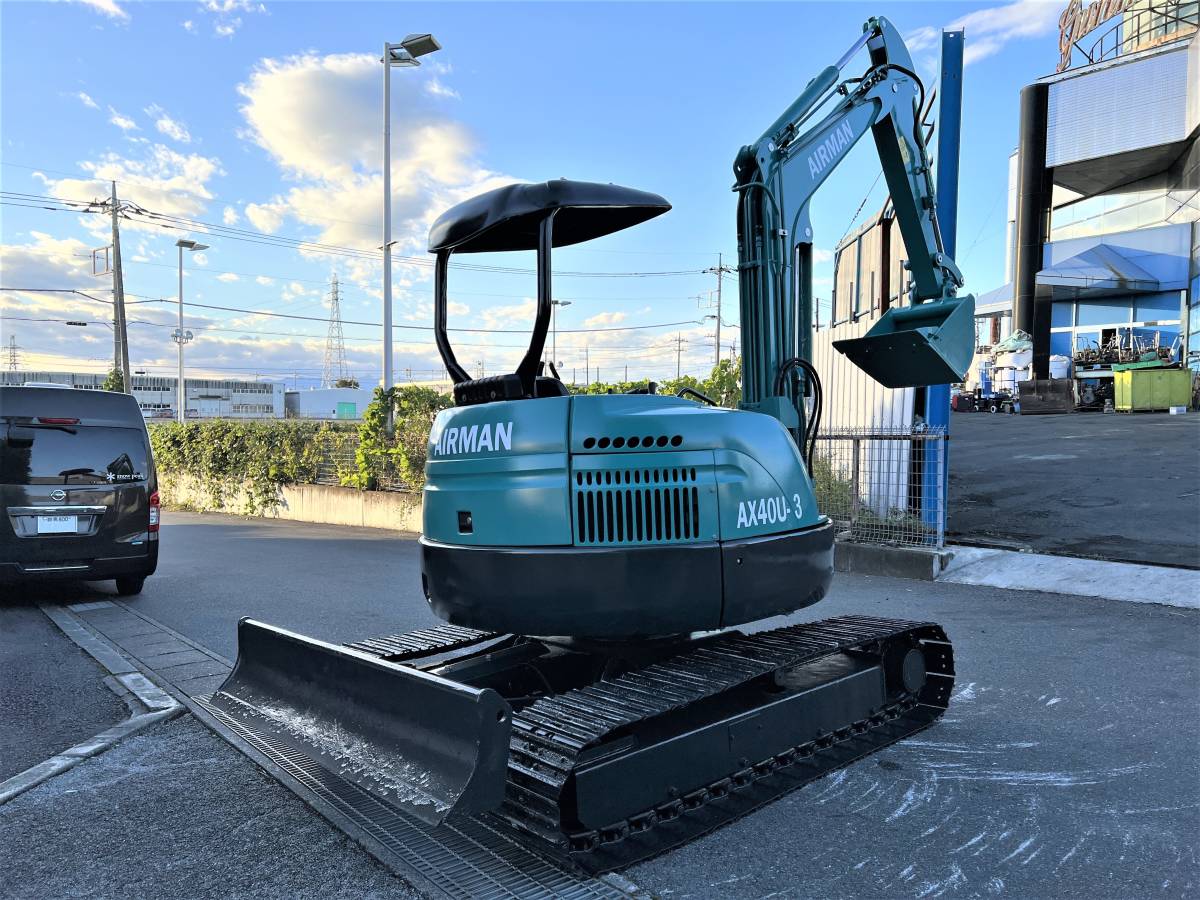 AIRMAN 北越工業 油圧ショベル ユンボ バックホー AX40U-3 832時間 736 