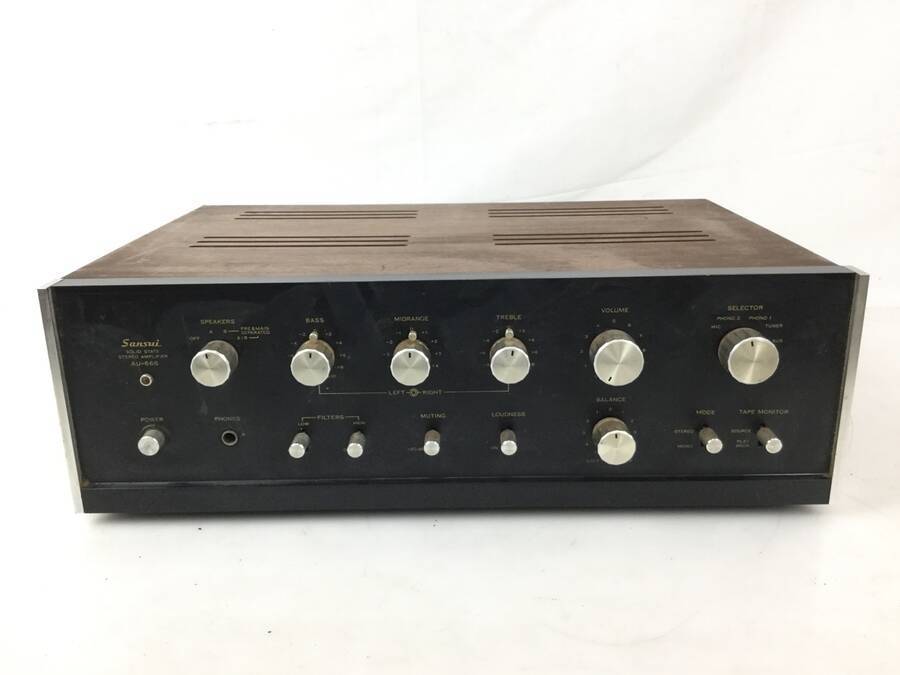  Sansui AU-666 プリメインアンプ 240W 現状品(サンスイ)｜売買されたオークション情報、yahooの商品情報をアーカイブ公開 - オークファン サンスイ